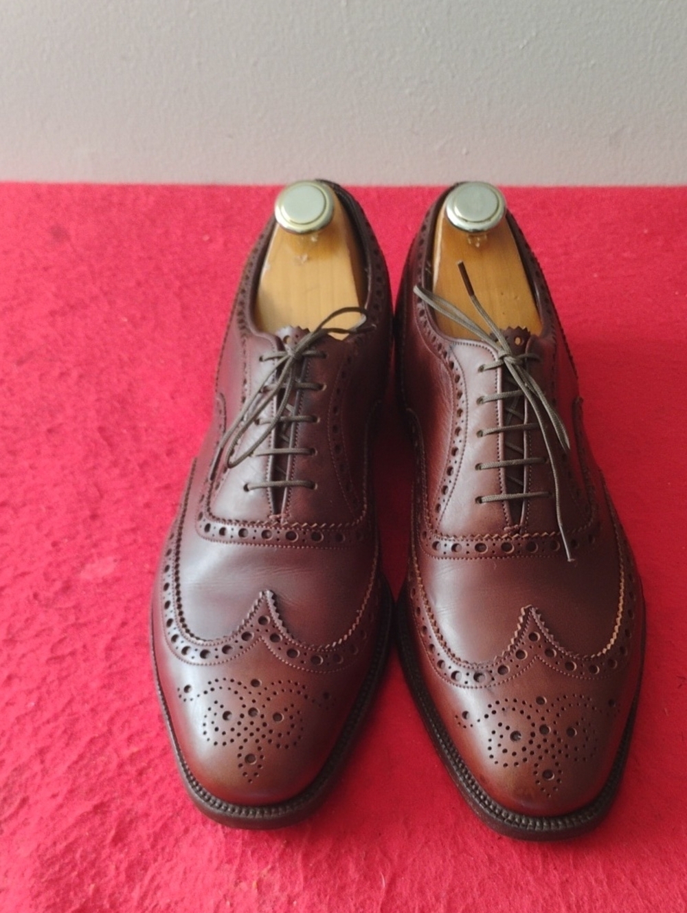 Men's Brown Leather Wingtip Brogues